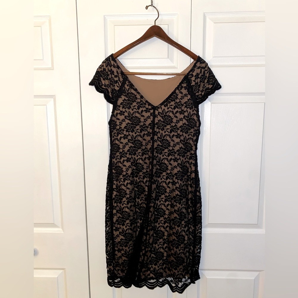 Connected Lace Midi Dress
